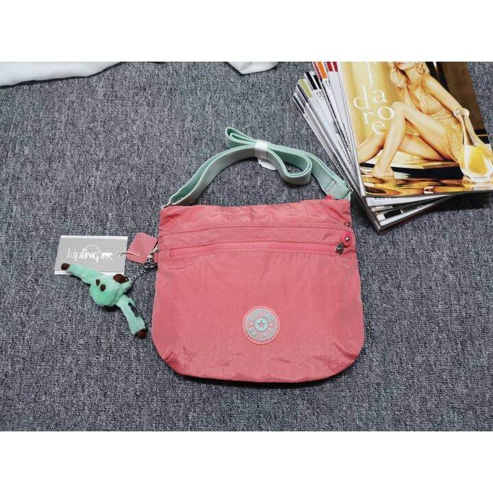 original-order-kipling-new-style-simple-fashion-backpack-arto-casual-female-bag-lightweight-shoulder-messenger-k12832-peach-pink