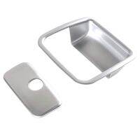 ABS Car Interior Position Storage Box Handle Bowl Decoration Stickers Fit for Wrangler JL 2018 Up (Silver Matt)