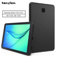 Shockproof Tablet Case For Samsung Galaxy Tab A 8.0 2015 SM-T350 SM-T355 T350 T355 Flexible Soft Silicone Black Shell Back Cover Bag Accessories