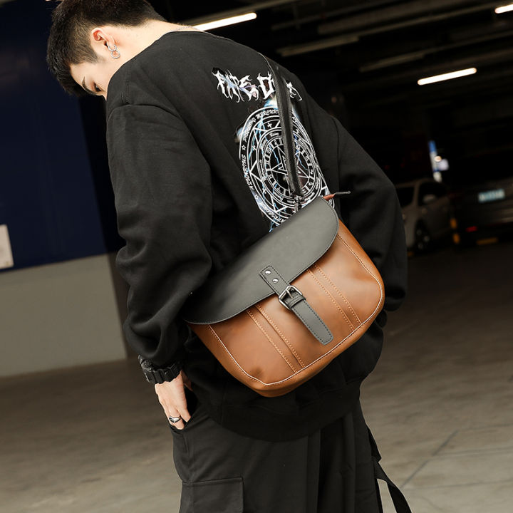 tt-กระเป๋าของผู้ชายแบบลำลองกระเป๋าสะพายข้างกระเป๋าสะพายข้าง-pu-แบรนด์กระเป๋าสะพายเกาหลีกระเป๋าแมสเซ็นเจอร์นำเทรนด์