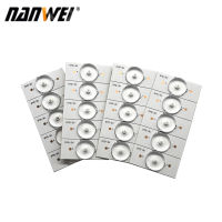 NANWEI 100PCS 6V ลูกปัดโคมไฟ SMD พร้อมเลนส์ Fliter สำหรับ32-65 L-ED TV Repair L-Ed Light Strip อุปกรณ์เสริม