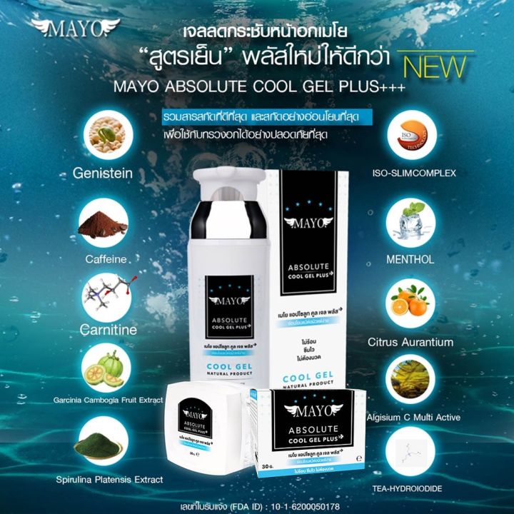 เจลลดหน้าอกเมโยแอปโซลูท-เจล-พลัส-ซึมไว-ไม่ต้องนวด-ไม่ต้องล้างออก-mayo-absolute-gel-plus