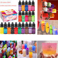 10ml/ขวดสบู่เทียนเข้มข้นสี Essence DIY Handmade ขี้ผึ้งถั่วเหลืองเทียนอโรมา Pigment Dye-vn4958570