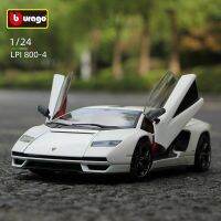 Bburago 1:24รถ Lamborghini Countach LPI 800-4แบบคลาสสิกจำลองซุปเปอร์คาร์อัลลอยหล่อรูปแบบของขวัญสำหรับสะสม