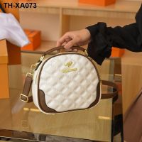 ❣☍❀ 2023 new contracted fashion ling little sweet one shoulder inclined bag round cakes packages