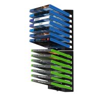 New Game Disc Wall Mount Stand 14 CD Boxes Slots Storage Holder for Xbox One PS4 PS5 Nintendo Switch Games Cards Case Organizer