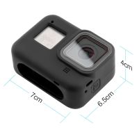 : "{&amp;gt; เคสซิลิโคนสำหรับ Gopro Hero 8กระเป๋าครอบหุ้มผิวกล่องซิลิโคนสำหรับ Gopro Hero 8อุปกรณ์เสริมกล้องแอ็กชันสีดำ