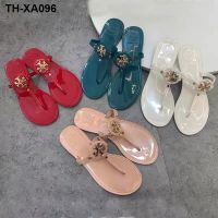 summer and America the new buckle pinches crystal flat cool dating beach jelly slippers