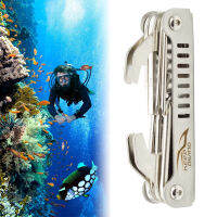 13 In 1ฉุกเฉินแบบพกพา Mini Diver มัลติฟังก์ชั่ปรับพับสแตนเลส Scuba Professional Diving Repair Tool