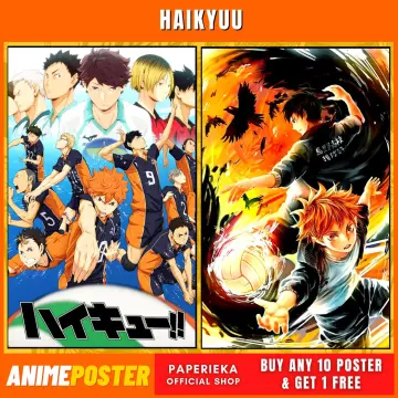 Anime Haikyuu high school vôlei Parede Poster Scroll Home Decor Cosplay 1082