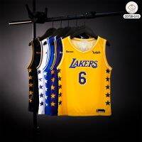 C0738?? กล้ามเด็กลายLAKERS 6  ไซส์M,L,XL เนื้อผ้ากีฬา??