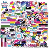 【LZ】●✵  50/100pcs Cartoon Pride Stickers Rainbow Sticker Colorful Waterproof PVC Decals for Water Bottle Laptop Motor Phone