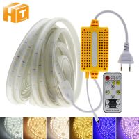 [Hot K] สีแถบไฟ LED 220V โทนเย็นขาว + โทนอุ่น/น้ำเงิน + โทนสีขาวอบอุ่นเปลี่ยนสีได้สองสี IP67กันน้ำกลางแจ้งริ้วสายไฟได้