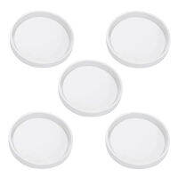 5 Pack Big Diy Round Coaster Silicone Mold, Diameter 3.15Inch/8cm, Molds for Casting with Resin, Cement