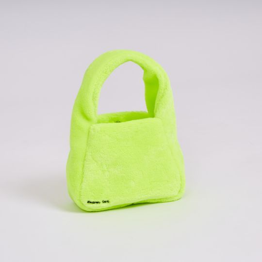 กระเป๋าถือคล้องมือ-กระเป๋าขน-รุ่น-bunny-สี-เขียว