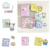 OXTRWZ งานทำมือ ของเล่นหนังสือเงียบสำหรับเด็ก เมโลดี้ Cinnamoroll Kuromi Busy Book Kawali หนังสือสติ๊กเกอร์ สาวๆ