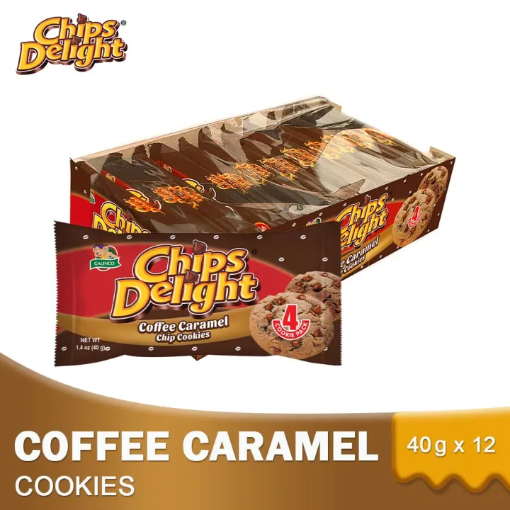 Chips Delight Coffee Caramel Chip Cookies 40g (Pack of 12) Lazada PH