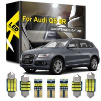 KAMMURI 14x No Error White LED Car Interior Lights Package Kit For Audi Q5 8R 2008 - 2015 2016 2017 2018 2019 LED Interior Light