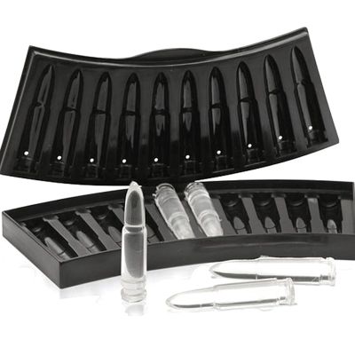 ❐✻ Gun Bullet Skull Ice Cube Maker DIY Bullet Ice Cube Tray Chocolate Mold Home Bar Accessories Whiskey Wine Ice Cream Tool