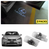 2ชิ้นโลโก้ Pintu Kereta Cahaya Lampu Pintu Kereta untuk Lexus Es Gs 300 400 430 350 H Hs Adalls Lx Rx Sc