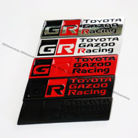 ป้ายโลโก้ติดท้ายรถ แต่งรถ ทีมรถแข่ง GR TOYOTA GAZOO Racing โตโยต้า กาซู เรสซิ่ง ขนาด 2.3 x 9 cm.