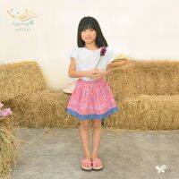 Girls Tampopo Skirt กระโปรงสั้นทรงพอง ผ้าพิมพ์ลายเส้นกลิ่นอายของลวดลายแบบญี่ปุ่นผสมผสานกับเรื่องราวของไทย