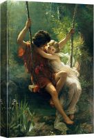 เวลาศิลปะบนผืนผ้าใบสำหรับติดกำแพงฤดูใบไม้ผลิ1ชิ้นโดย Pierre Auguste Cot Giclee-ศิลปะบ้านสมัยใหม่ตกแต่งผนังแขวนได้ในห้องนั่งเล่นห้องนอนและสำนักงาน