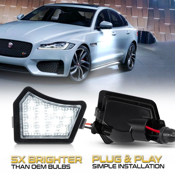 Pcs K Led Under Side Mirror Light Puddle Lamps For Jaguar Xf X