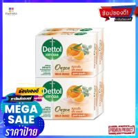 เดทตอลสบู่ออนเซ็นมิคังออเรนจ์ 60กX4ผลิตภัณฑ์ดูแลผิวDETTOL BAR SOAP ONZEN MIKAN ORANGE 60GX4