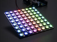 NeoPixels RGB แถบไฟ LED แบบตาราง Matrix สำหรับ Arduino