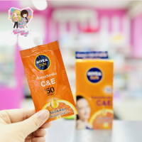 NIVEA SUN นีเวีย ซัน กันแดดวิตามิน C&amp;E ดับเบิ้ลล็อค ว(1 กล่อง 6ซอง)ขนาด 7 มล.