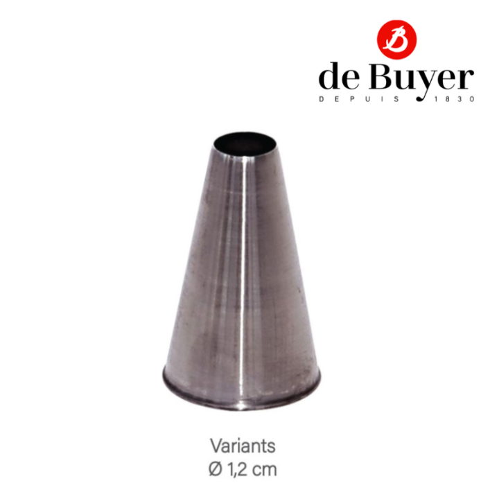 de-buyer-2111-stainless-steel-plain-nozzle-หัวบีบเค้ก