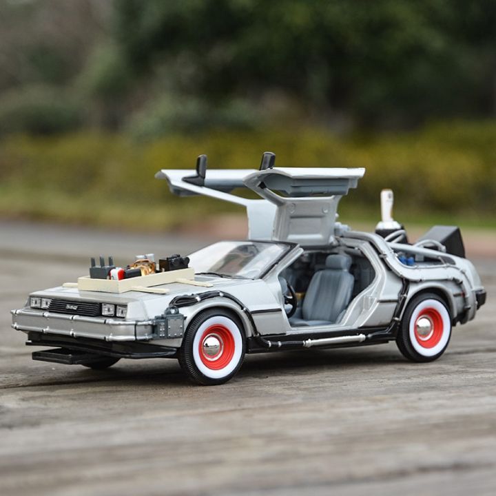 welly-1-24-dmc-12-delorean-time-machine-back-to-the-future-car-static-die-cast-vehicles-collectible-model-car-toys-toys
