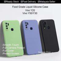 【Great. Cell phone case】 VIVO X50 PRO Y20 Y79 Y50 Y11 Y17 Y15 Y85 V9 V7plus ซิลิโคนเหลวกันกระแทกเคสนิ่มฝาครอบป้องกันเลนส์กล้อง