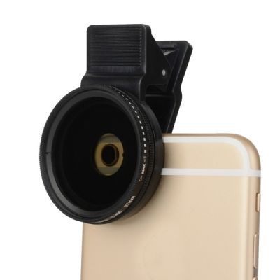 Zomei 37mm Adjustable Neutral Density Clip-on ND2 - ND400 Phone Camera Filter Lens for iPhone Huawei Samsung Android ios MobileTH