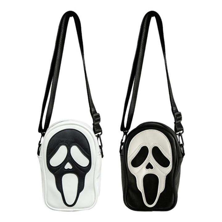 western-shoulder-bag-shoulder-sling-skull-travel-bag-reusable-crossbody-cell-phone-purse-for-cycling-hiking-shopping-polite