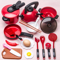 Kitchen Toys Utensils Cookware Plastic Simulation Kids Cooking Toys Baby Kitchen Toy Set Pots Pans Toys