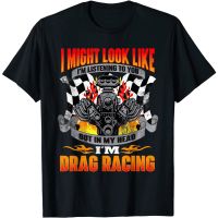 HOT ITEM!!Family Tee Couple Tee Adult Clothes But In My Head Im Drag Racing - Funny Drag Racer Race Car T-Shirt