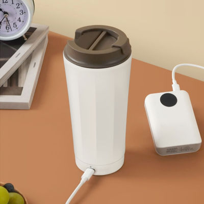 ถ้วยไฟฟ้า Type-C USB 350Ml มินิแบบพกพาสำหรับการเดินทางฤดูหนาวที่อบอุ่นความร้อนกาต้มน้ำถ้วยของขวัญ