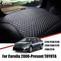 Alas Bagasi Mobil หนังสำหรับ Toyota Corolla Trunk แผ่นรองกระโปรงหลังรถ E120 E130 E140 E150 E160 E170 E180 E210ไลเนอร์กระบะลื่น