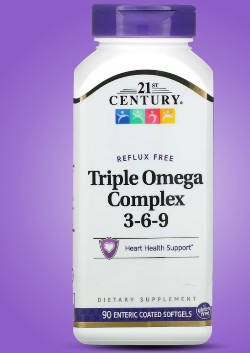 21st Century, Triple Omega Complex 369, 90 Enteric Coated Softgels Lazada.co.th