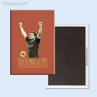 Roma Italia Vintage Retro PosterFootball star Francesco Totti Memorabilia Fridge Magnets 22369 Nostalgic Gift for Soccer Fans