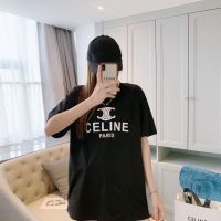 COD lv1758474jitu Hang tag label Sailin Fashion Versatile Letter Print Round Neck Pullover Mens and Womens Short Sleeve T-shirt