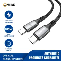 OWIRE PD60W PD100W USB Type C to USB C Cable for Samsung S9 S8 Plus Huawei Oppo Xiaomi PD60W PD100W Fast Charge Quick Charge 4.0 USB-C Cable for Macbook Pro iPad Air Notebook