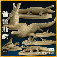 135 32ซม. Purussaurus รุ่นจระเข้เรซิ่นของเล่นโบราณ Prehistroy สัตว์รุ่น GK ปรับแต่งสีโบราณสูญพันธุ์ชีวิต