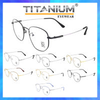 Titanium 100% แว่นตา รุ่น 1113 กรอบเต็ม Square shape ทรงเหลี่ยม ขาข้อต่อ วัสดุ ไทเทเนียม (สำหรับตัดเลนส์) สวมใส่สบาย น้ำหนักเบา ไม่ตกเทรนด์ Full frame Eyeglass leg joints Titanium material Eyewear Top Glasses