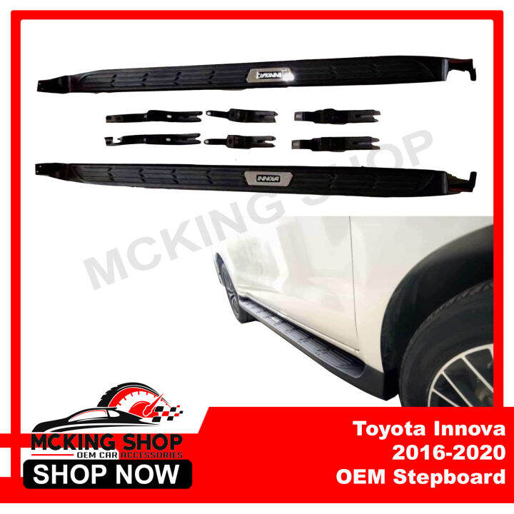 Toyota Innova 2016 2020 Oem Stepboard Black With Innova Logo Lazada Ph