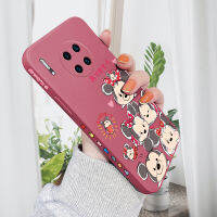 Case4you สำหรับ Huawei Mate 30 Mate 30 Pro เคสซิลิโคนลายการ์ตูนน่ารักดีไซน์ขอบกรอบป้องกันกล้องแบบเต็ม