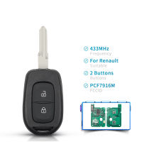 KEYYOU PCF7961M 4A Chip 2 BTN Car Remote Key for Renault Sandero Dacia Logan Lodgy Dokker Duster Trafic Clio 4 Master 3 Megane