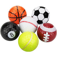 6pcs bag Golf Balls Novelty Sports Practice Golf balls Two layers Golf Practice balls Golf gift balls Golf supplies